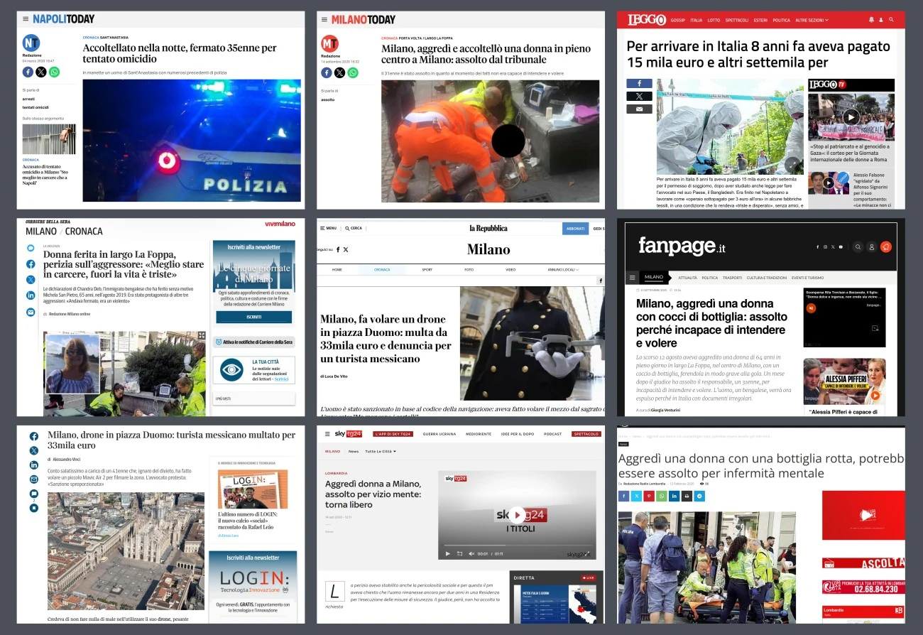 Rassegna stampa avvocato penalista Milano